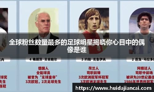 全球粉丝数量最多的足球明星揭晓你心目中的偶像是谁